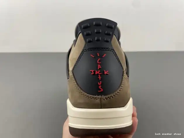 Reps LUCY Scott Retro 4 Air Brown x Travis Jordan AJ4-882335 TS 0420